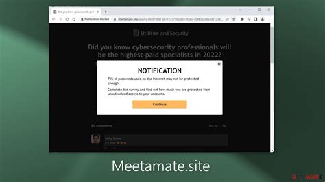 Meetamate.site ads (scam)